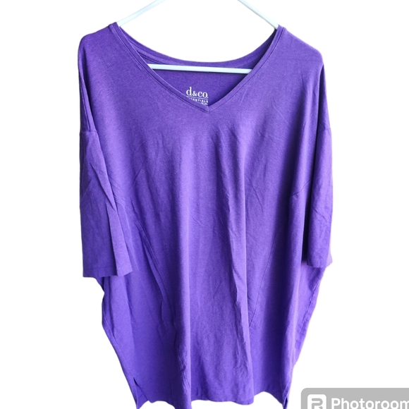 Terra & Sky purple 2x short  sleeve  tshirt - Picture 1 of 3